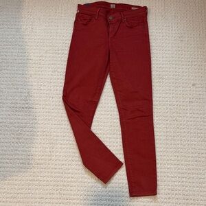 Citizens Of Humanity Brick Red Skinny Jeans